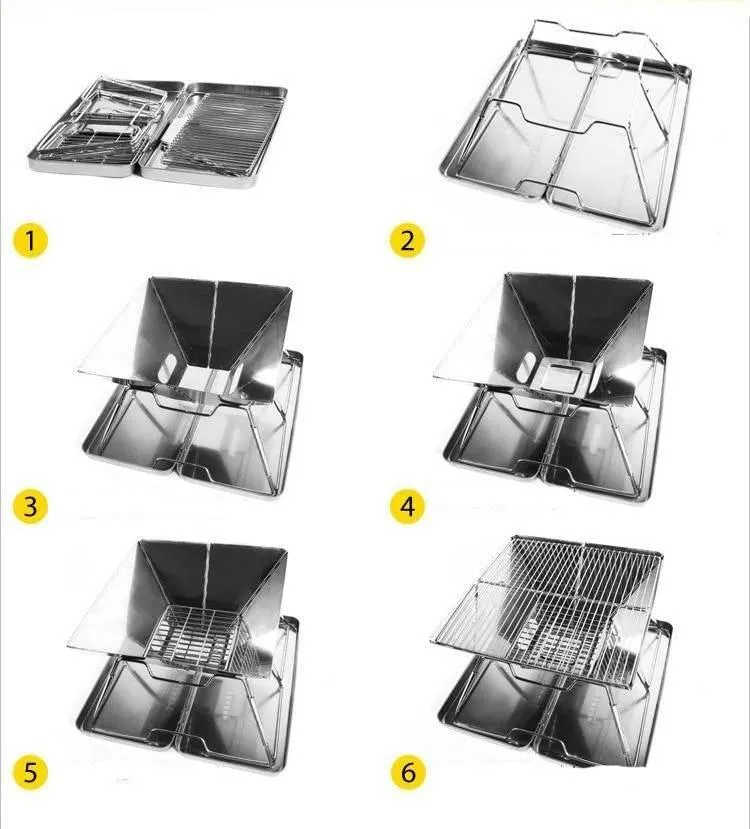 Portable Mini Grill - Foldable Travel BBQ