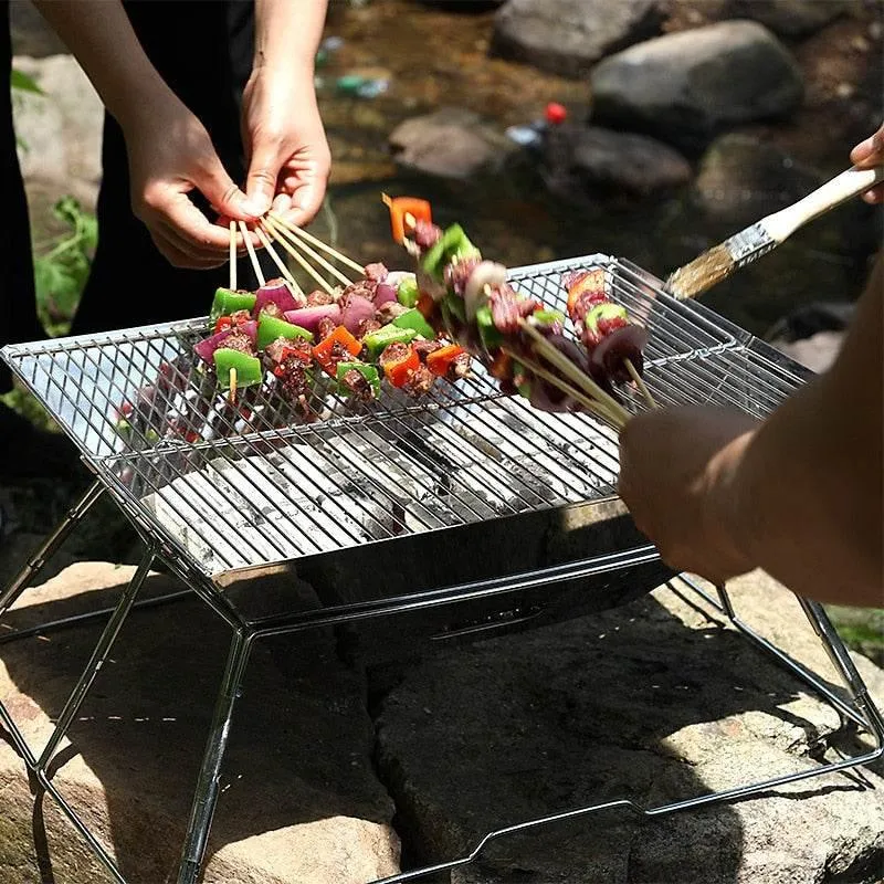 Portable Mini Grill - Foldable Travel BBQ
