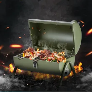 Portable Outdoor BBQ Grill - Camping, Picnic & Patio Barbecue Stove for 3-5 People