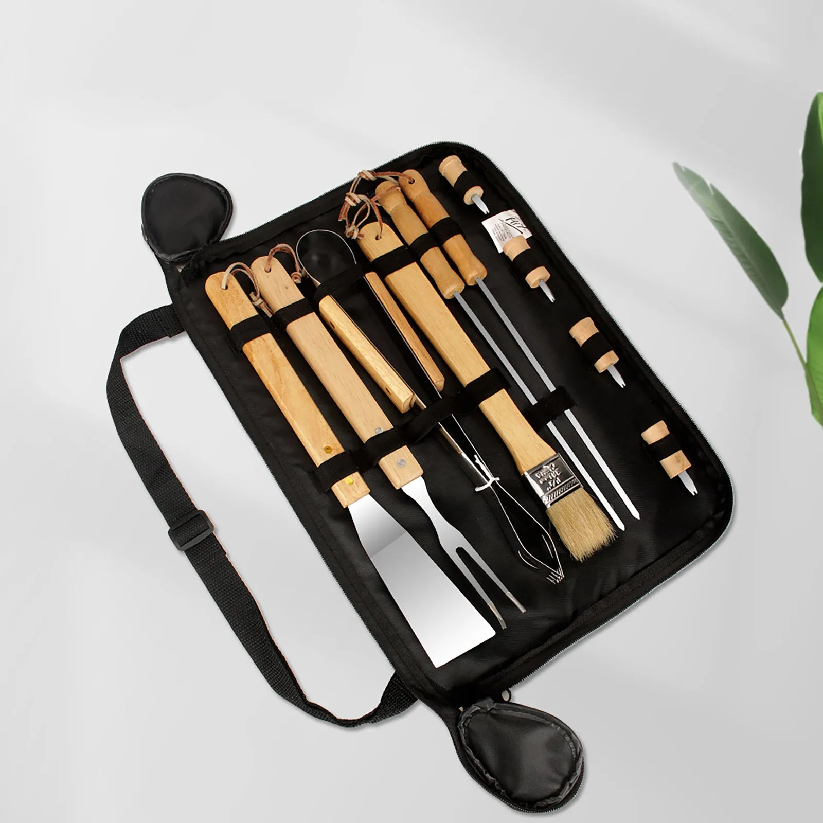 Portable Outdoor Camping BBQ Tool - Stainless Steel Grill Set for Easy Outdoor Cooking