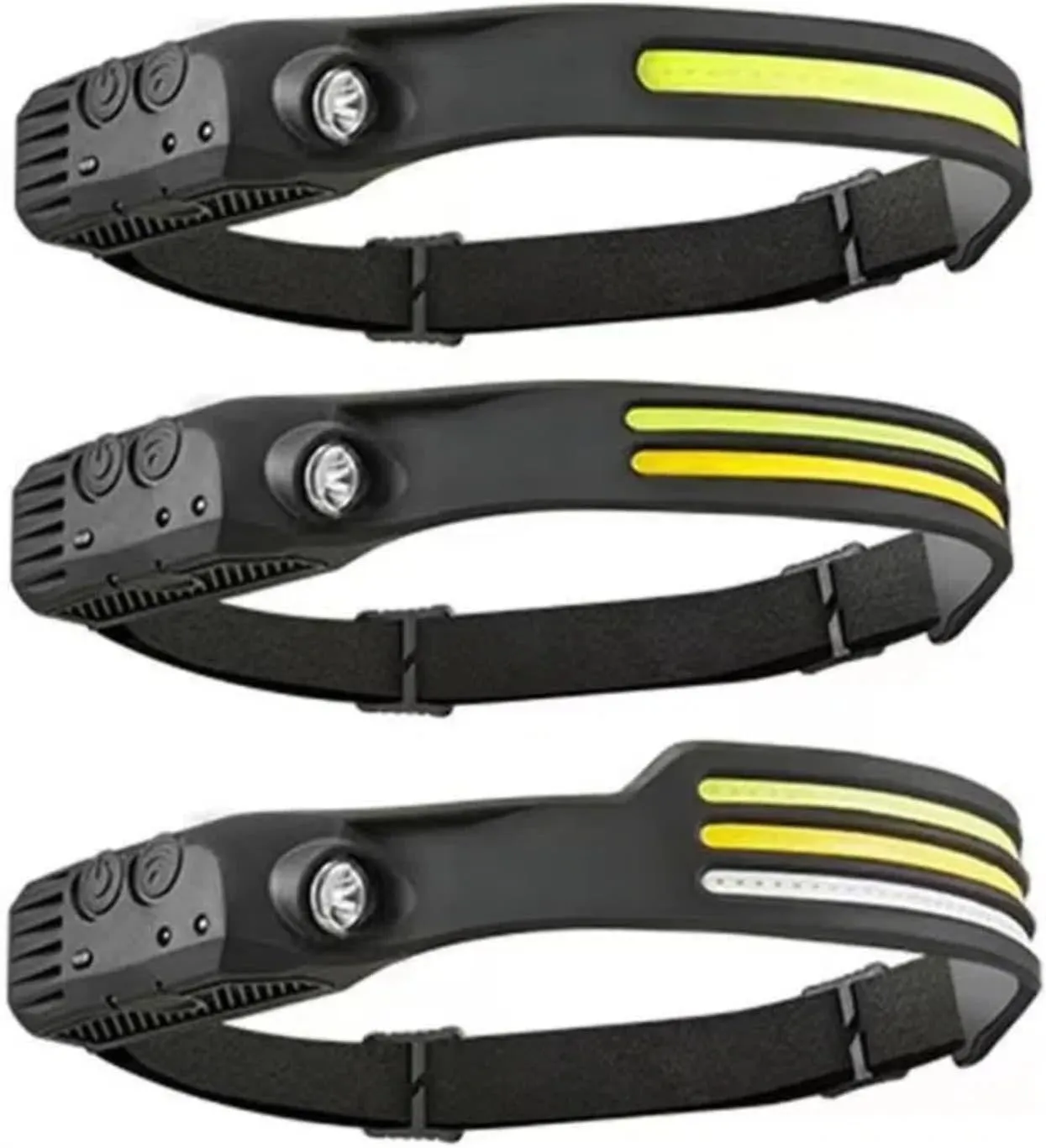 Portable Rechargeable Silicone Headlight, Suitable for Night Fishing and Outdoor Running, with Soft and Comfortable Lighting