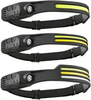 Portable Rechargeable Silicone Headlight, Suitable for Night Fishing and Outdoor Running, with Soft and Comfortable Lighting