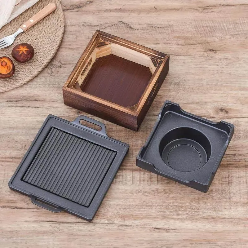 Portable Smokeless BBQ Grill - Non-Stick Japanese Style Grill