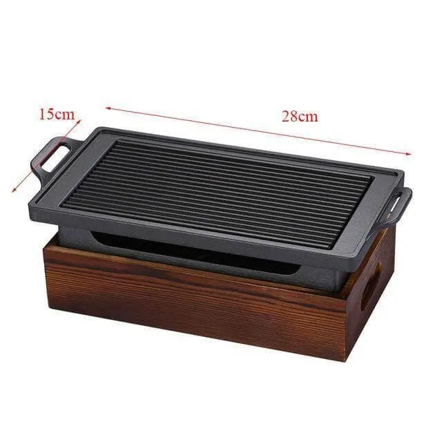 Portable Smokeless BBQ Grill - Non-Stick Japanese Style Grill