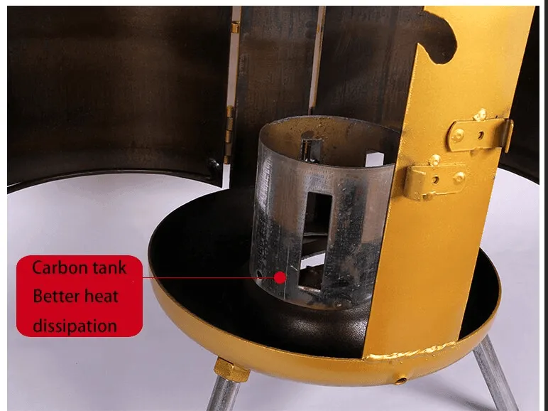 Portable Smokeless Camping Grill - Outdoor Cooking Solution