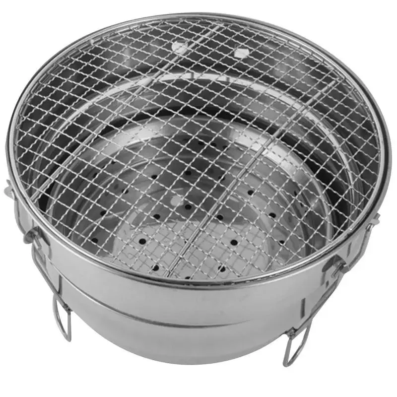 Portable Stainless Steel Charcoal Grill