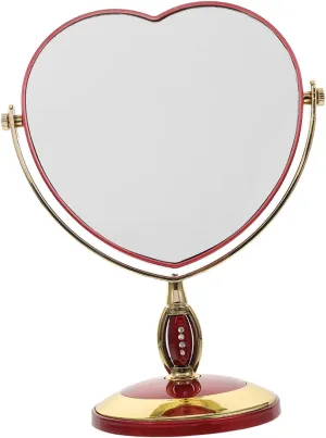 Portable Vanity Mirror 1pc Love Makeup Mirror Table Mirror Portable Bride Glass Unique Makeup Mirror