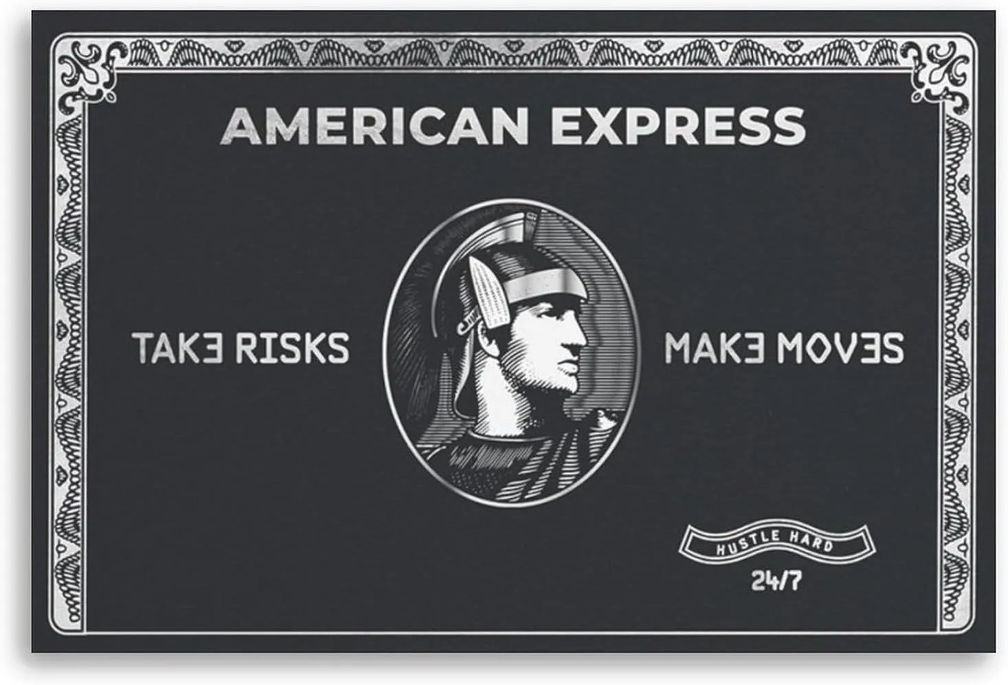 Posters for Room Aesthetic American Express Poster 1 Canvas Painting for Living Room Bedroom Decor 12x18inch(30x45cm) Unframe-style