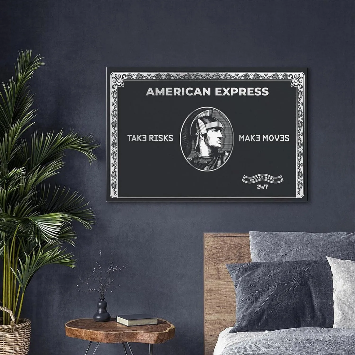 Posters for Room Aesthetic American Express Poster 1 Canvas Painting for Living Room Bedroom Decor 12x18inch(30x45cm) Unframe-style