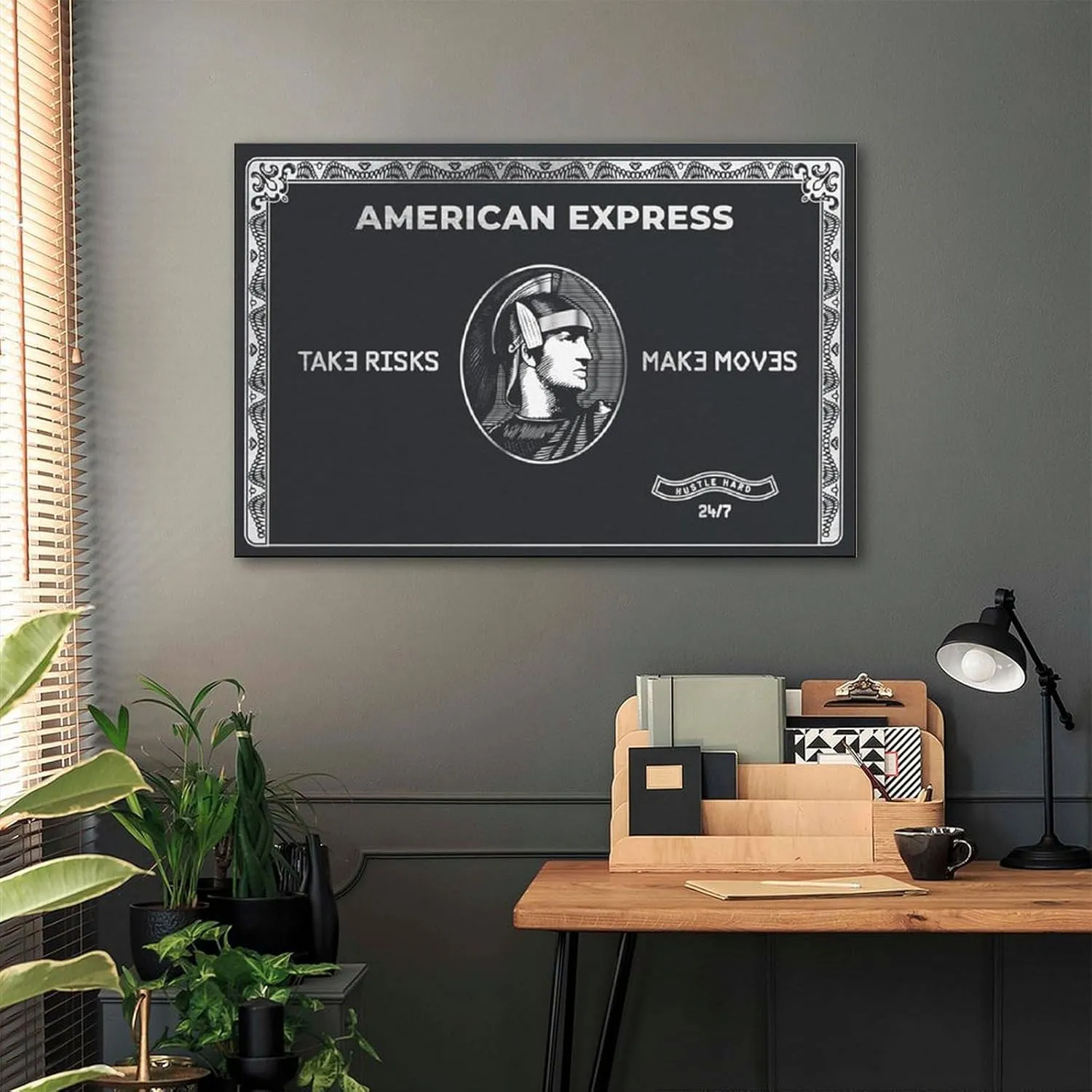 Posters for Room Aesthetic American Express Poster 1 Canvas Painting for Living Room Bedroom Decor 12x18inch(30x45cm) Unframe-style