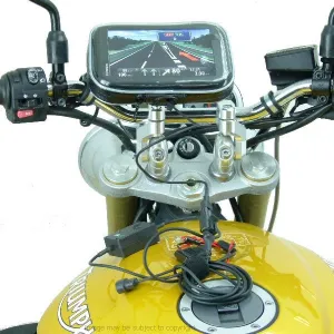 Powered Motorcycle M8 Handlebar Clamp Mount for TomTom START 60 SatNav (sku 17361)
