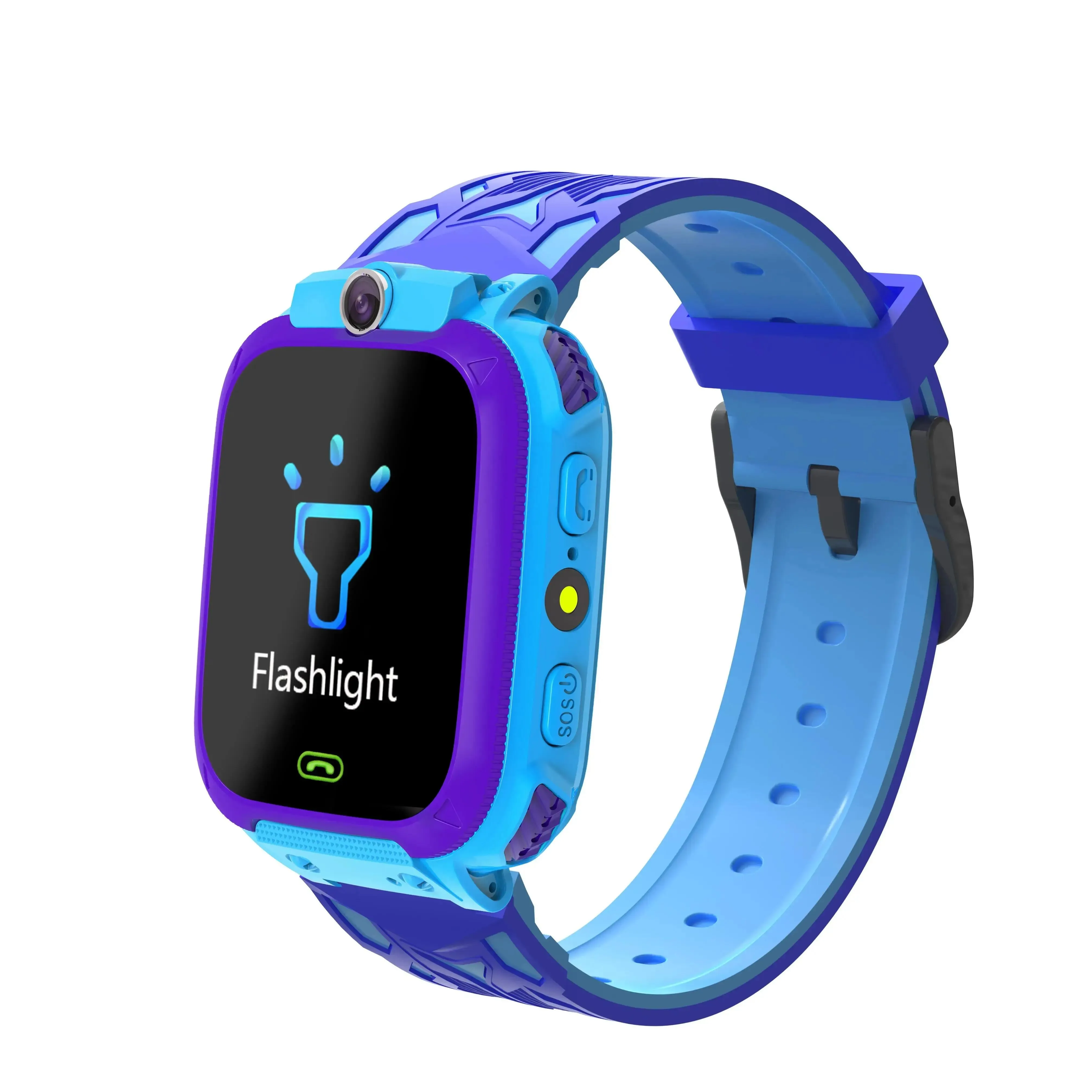 Premium Kids Smart Watch with 2G Call, Waterproof, GPS Tracker, SOS Button, LBS Location, Camera, for Boys & Girls, Compatible with iOS & Android, Gift for Children