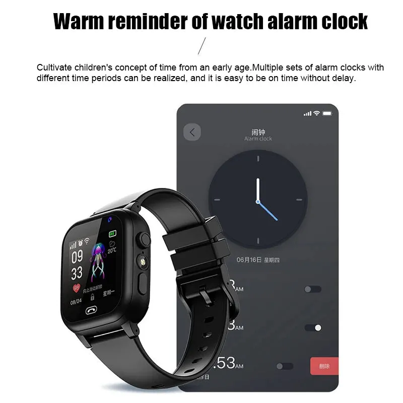 Premium Kids Smart Watch with 2G Call, Waterproof, GPS Tracker, SOS Button, LBS Location, Camera, for Boys & Girls, Compatible with iOS & Android, Gift for Children