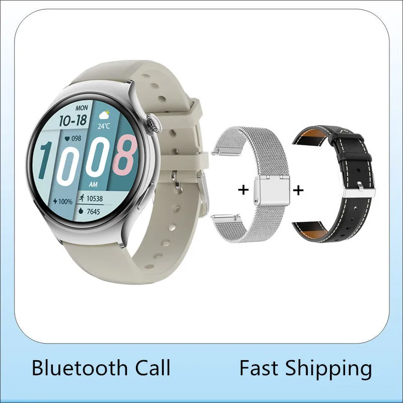Premium Smartwatch for Women - AMOLED Display, Bluetooth Calling, NFC, GPS, IP68 Waterproof, Multiple Sports Modes, Heart Rate & Blood Pressure Monitoring