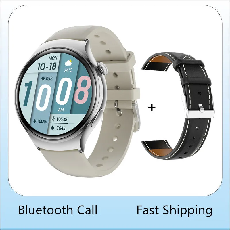 Premium Smartwatch for Women - AMOLED Display, Bluetooth Calling, NFC, GPS, IP68 Waterproof, Multiple Sports Modes, Heart Rate & Blood Pressure Monitoring
