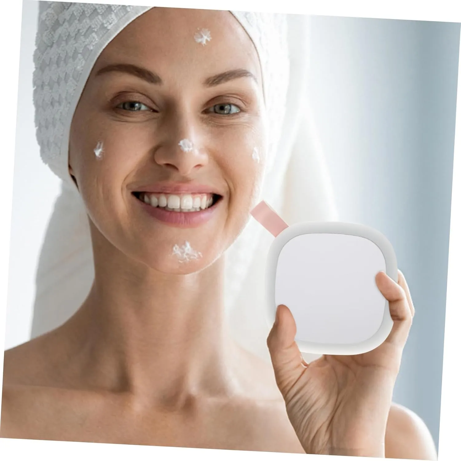 PRETYZOOM 2pcs Led Makeup Mirror Portable Dual-Sided Vanity Mirror Rechargeable Led Lights Compact for Women for Makeup Special Days