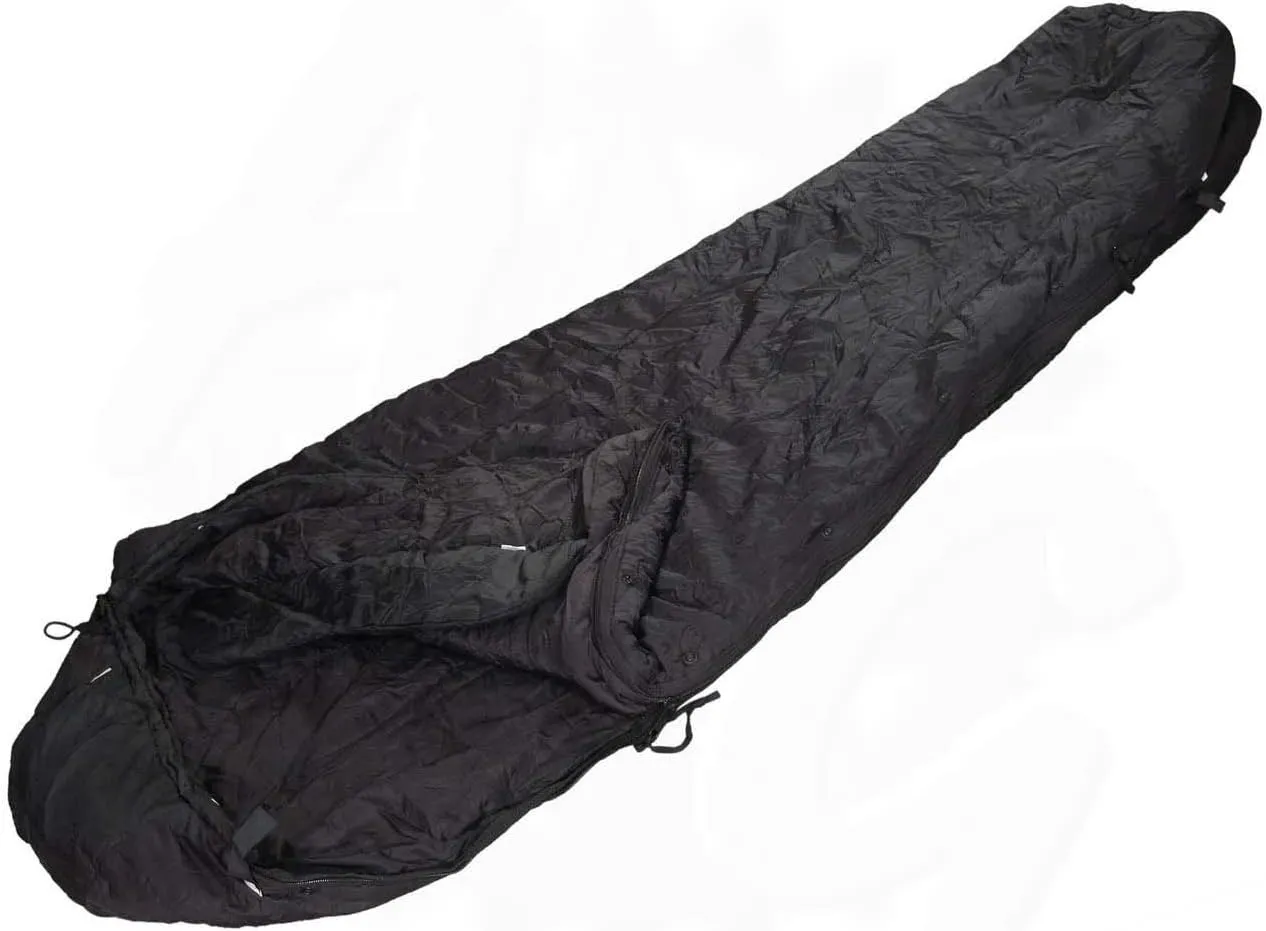 Previously Issued U.S. G.I. Black Nylon Modular Intermediate Cold Sleeping Bag