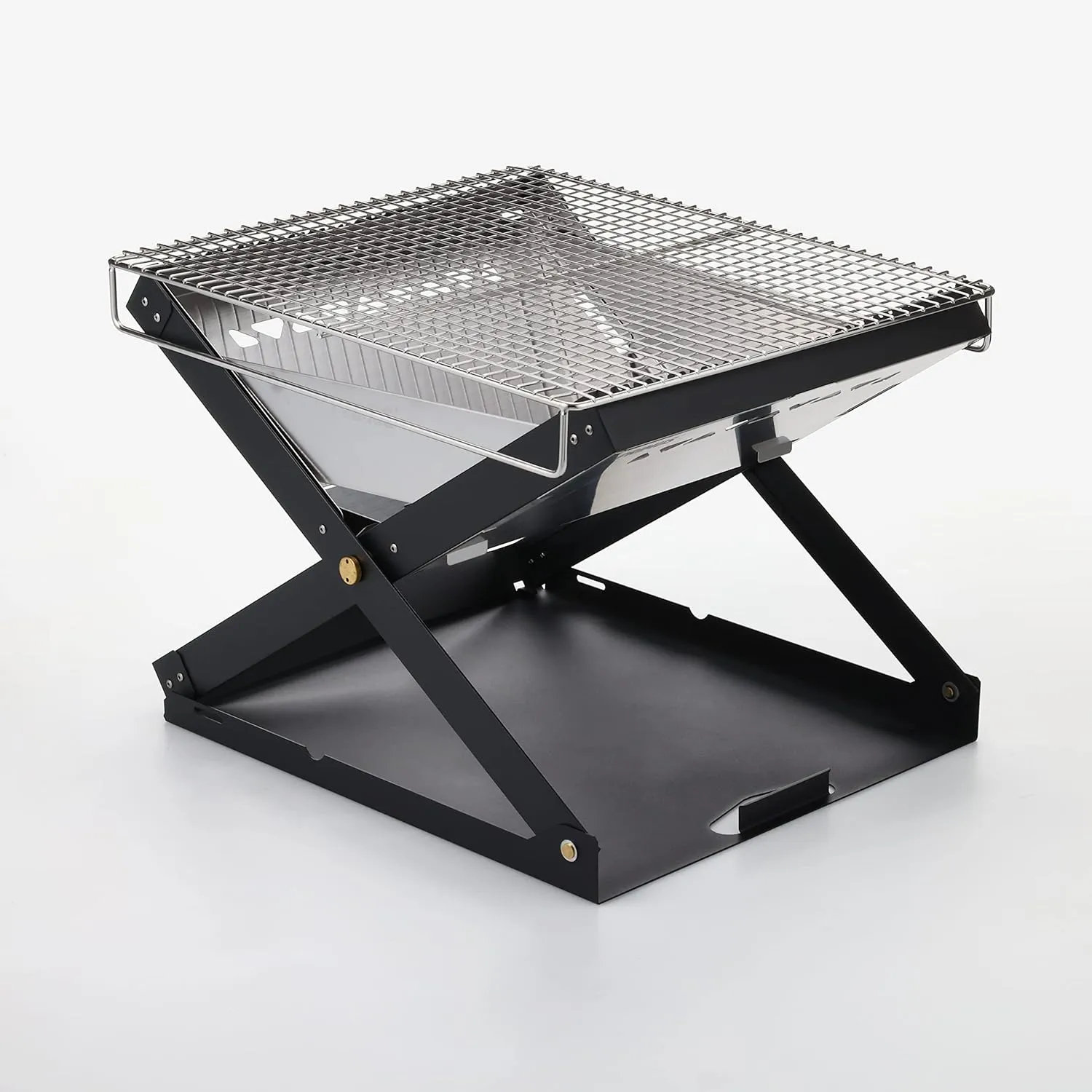 Primus Kamoto OpenFire Pit, Rectangular Steel Wood Fire Pit, Red