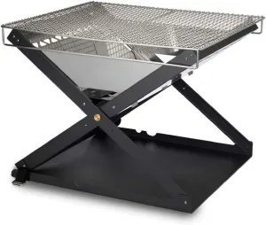 Primus Kamoto OpenFire Pit, Rectangular Steel Wood Fire Pit, Red
