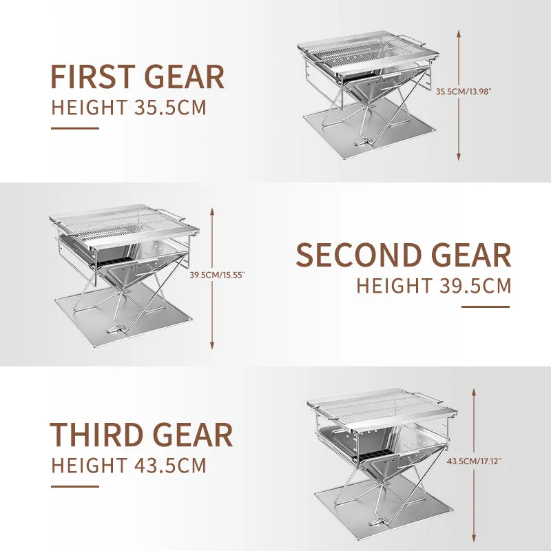 Problem-free return Heavy-duty Grill Fire Pit Campingmoon MT-055 Takibi