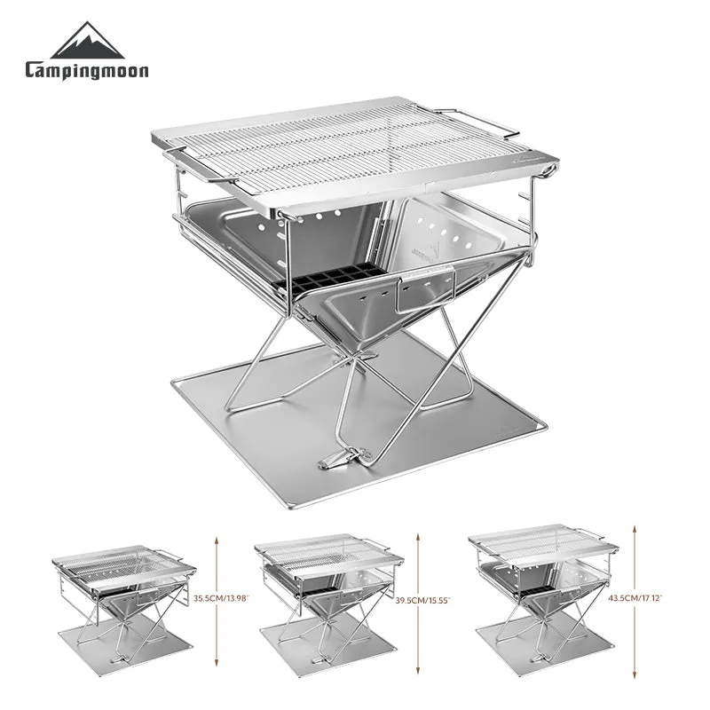 Problem-free return Heavy-duty Grill Fire Pit Campingmoon MT-055 Takibi