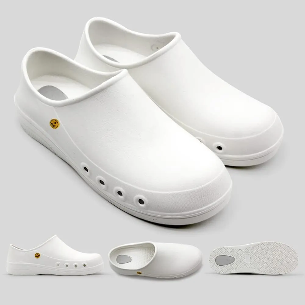 Professional Nurses Shoes for Women Men Slip Resistant Waterproof Work Shoes for Doctor Chef Food Service Nursing Slip-On