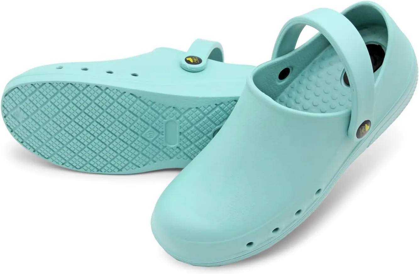 Professional Nurses Shoes for Women Men Slip Resistant Waterproof Work Shoes for Doctor Chef Food Service Nursing Slip-On