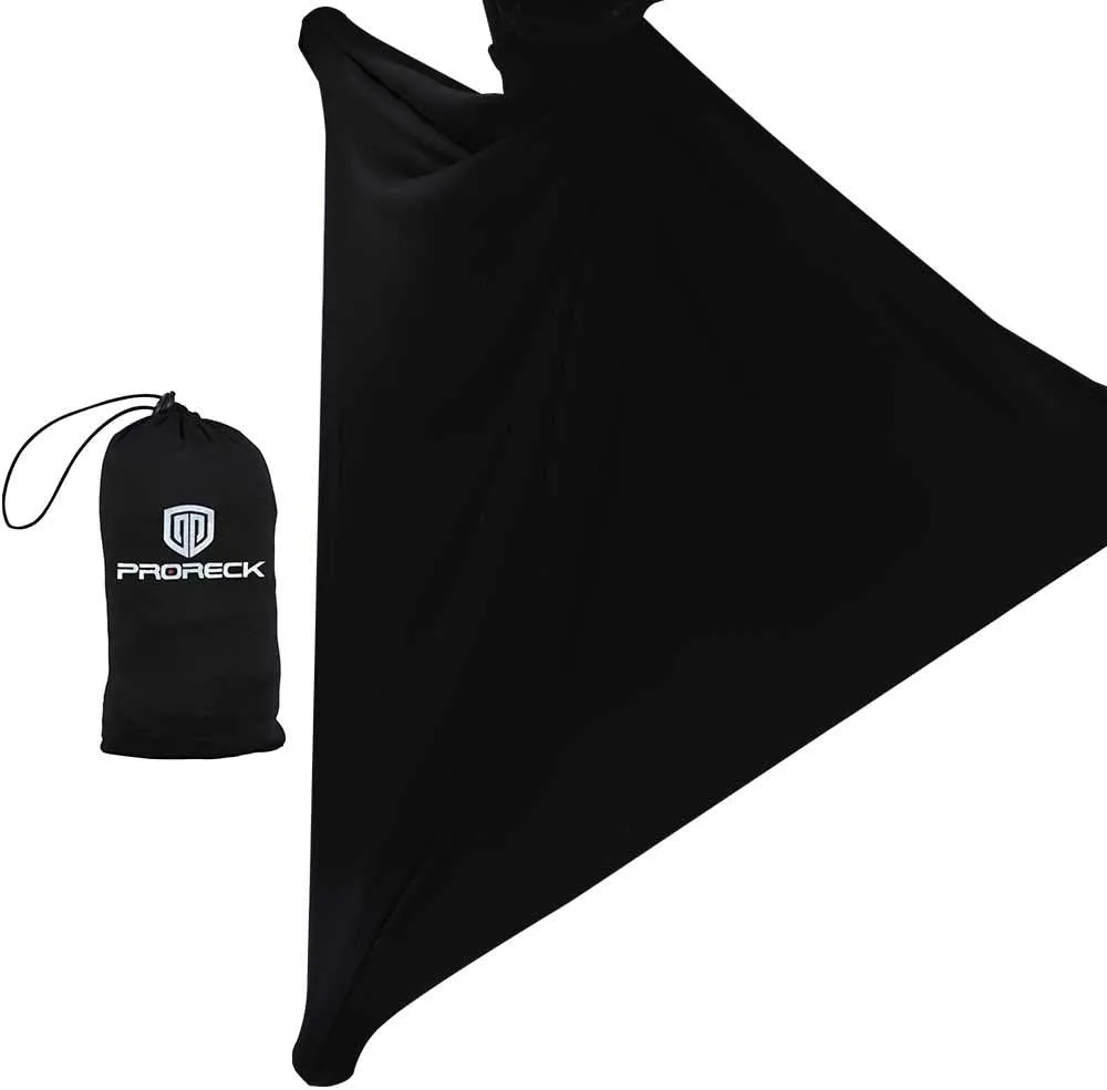 PRORECK Speaker Stand Cover Tripod Stand Skirt Skrim 360 Degree Cover Black