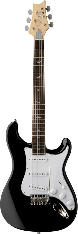 PRS Guitars 6 String SE Silver Sky Electric Guitar, Piano Black with Gig Bag, Right, (109639::9J:)