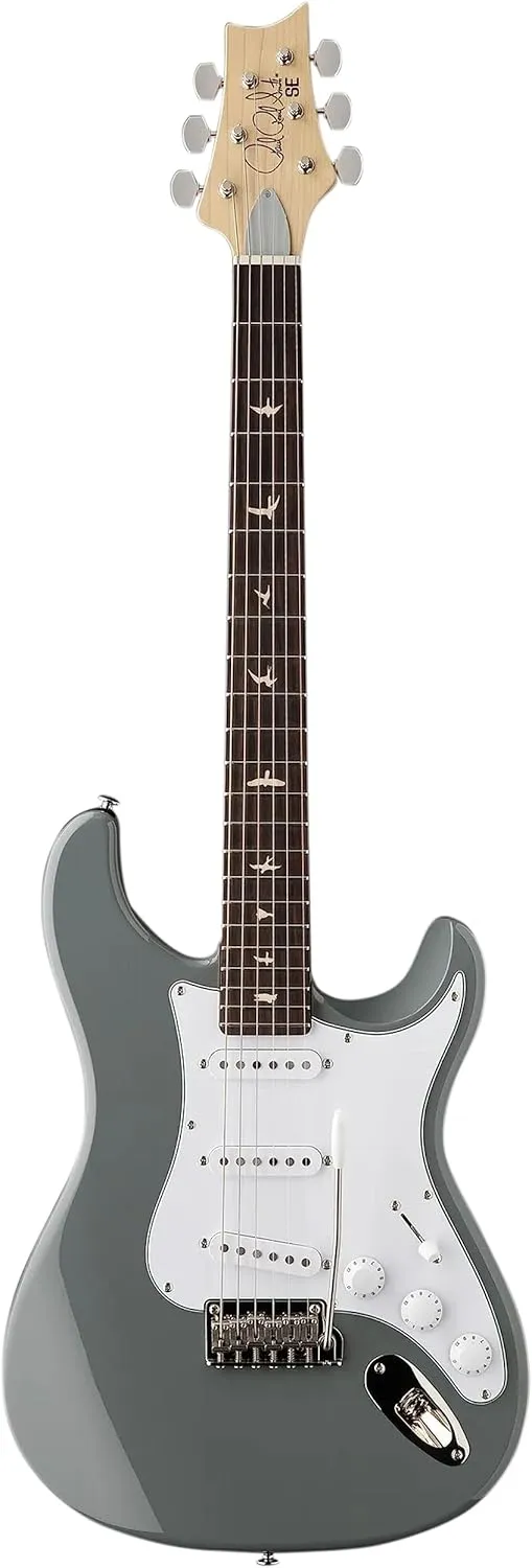 PRS Guitars 6 String SE Silver Sky Electric Guitar, Storm Gray with Gig Bag, Right, (109639::8J:)