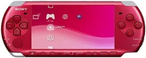 PSP Slim and Lite 3000 Series Handheld Gaming Console with 8GB Memory Card (Renewed) (Red)