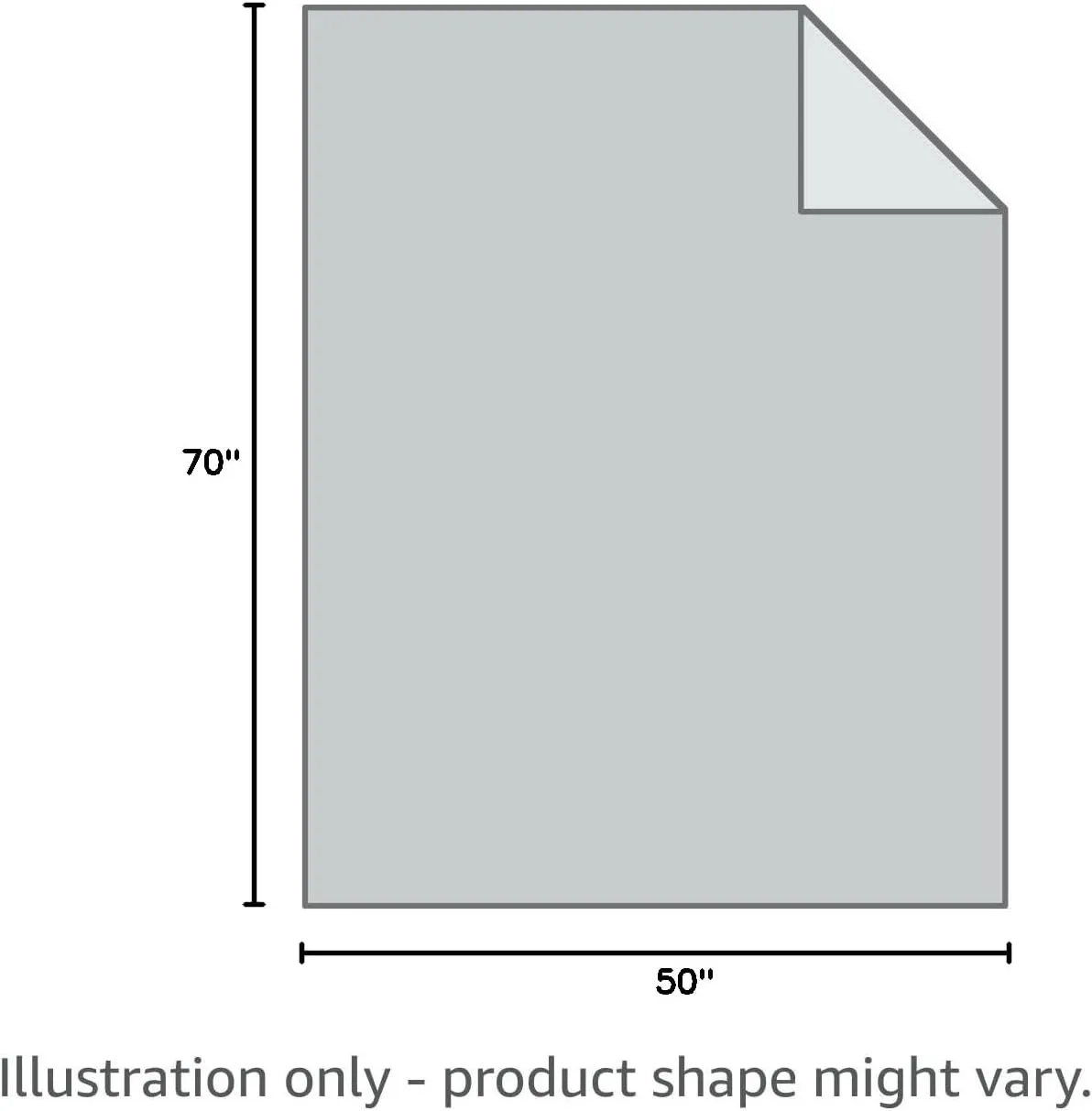 puredown® Soft Feather Down Throw Blanket Lightweight Packable Couch Throw for Indoor and Outdoor Use, 50"X70", Sliver Gray