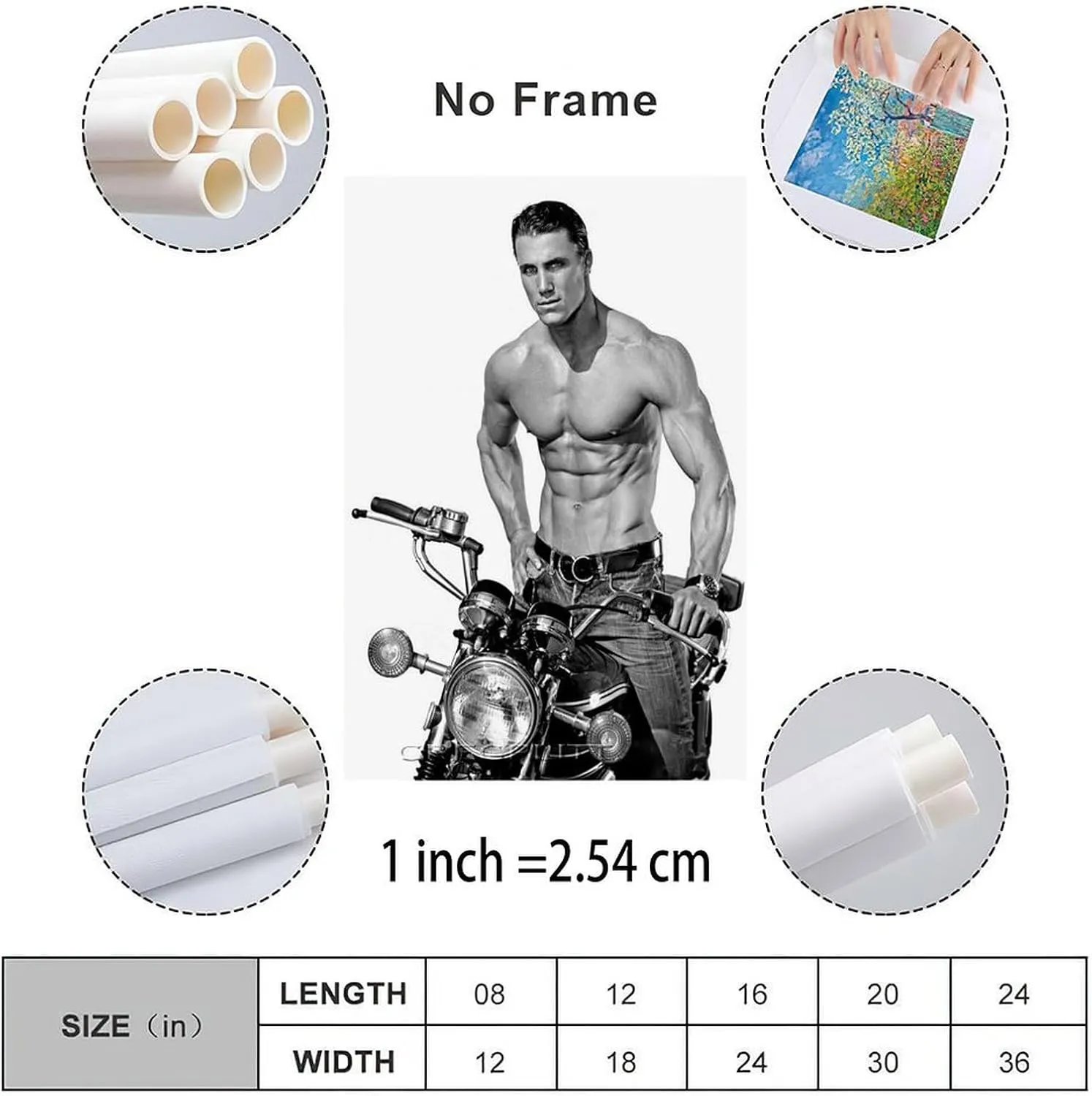 QNBHYAA Muscle Man Greg Plitt Mr. Bodybuilder Poster Retro Famous Actor Poster (3) Canvas Painting Posters And Prints Wall Art for Living Room Bedroom Decor 12x18inch(30x45cm)