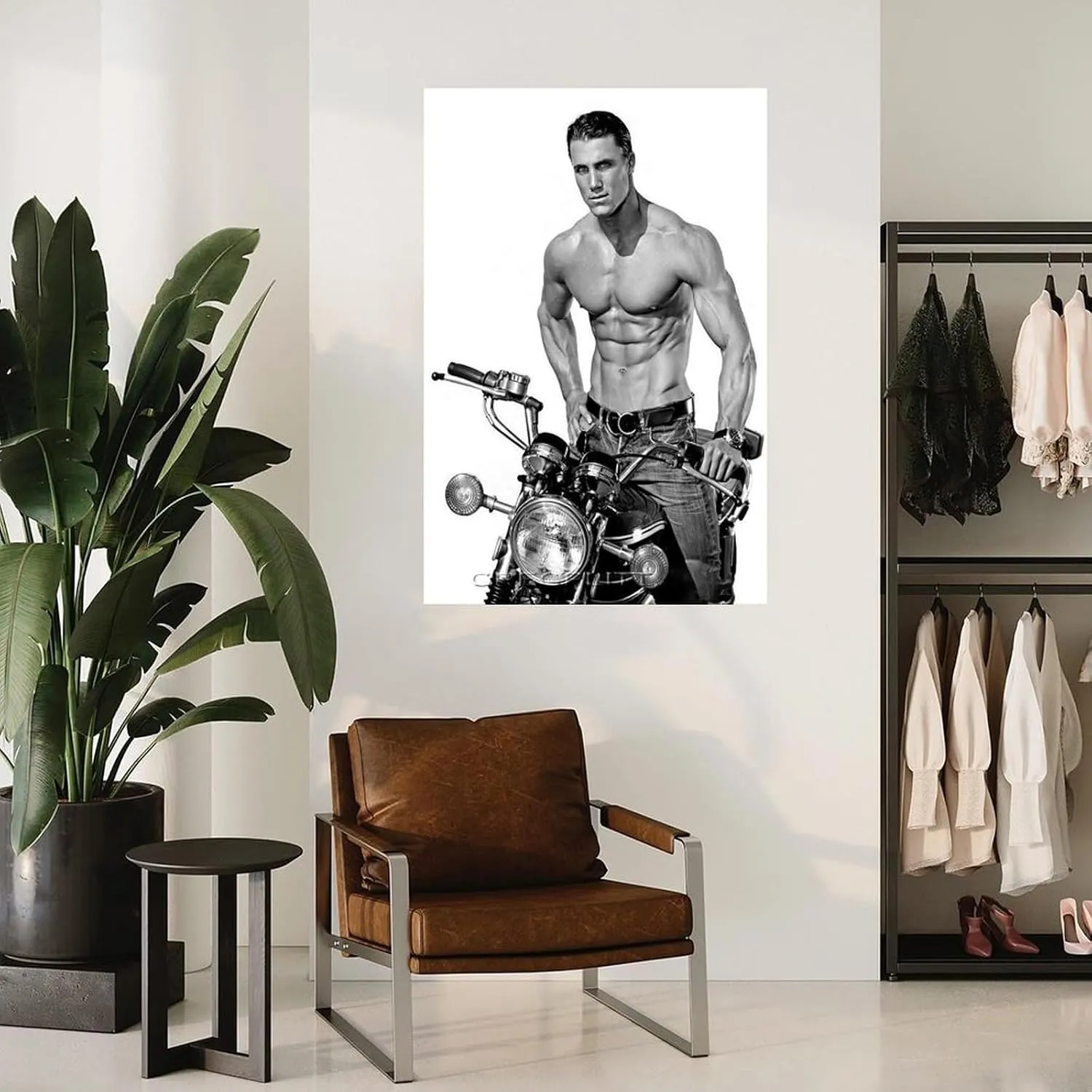 QNBHYAA Muscle Man Greg Plitt Mr. Bodybuilder Poster Retro Famous Actor Poster (3) Canvas Painting Posters And Prints Wall Art for Living Room Bedroom Decor 12x18inch(30x45cm)