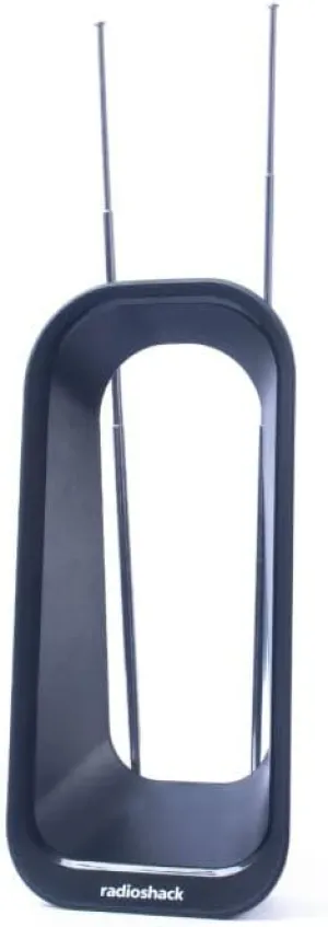 RadioShack Digital Indoor Antenna – Full HD, Enhanced VHF Reception, Wide Frequency Range (174-862MHz), Compact Size
