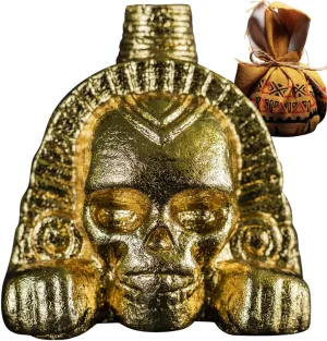 Real Screaming Aztec Death Whistle from ZBOSS by ITZCOEHUA - Loudest Authentic Human Sounding Screams 125  Decibels Loud, Collectible, Aztec Design in Gold, Self defense