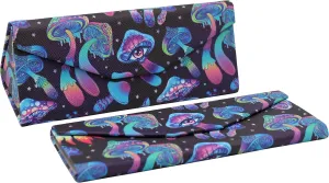 Real Sic Glasses Case for Men and Women - Magnetic Folding Hard Shell Sunglass Holder - Inspired by Halloween/Horror/Occult