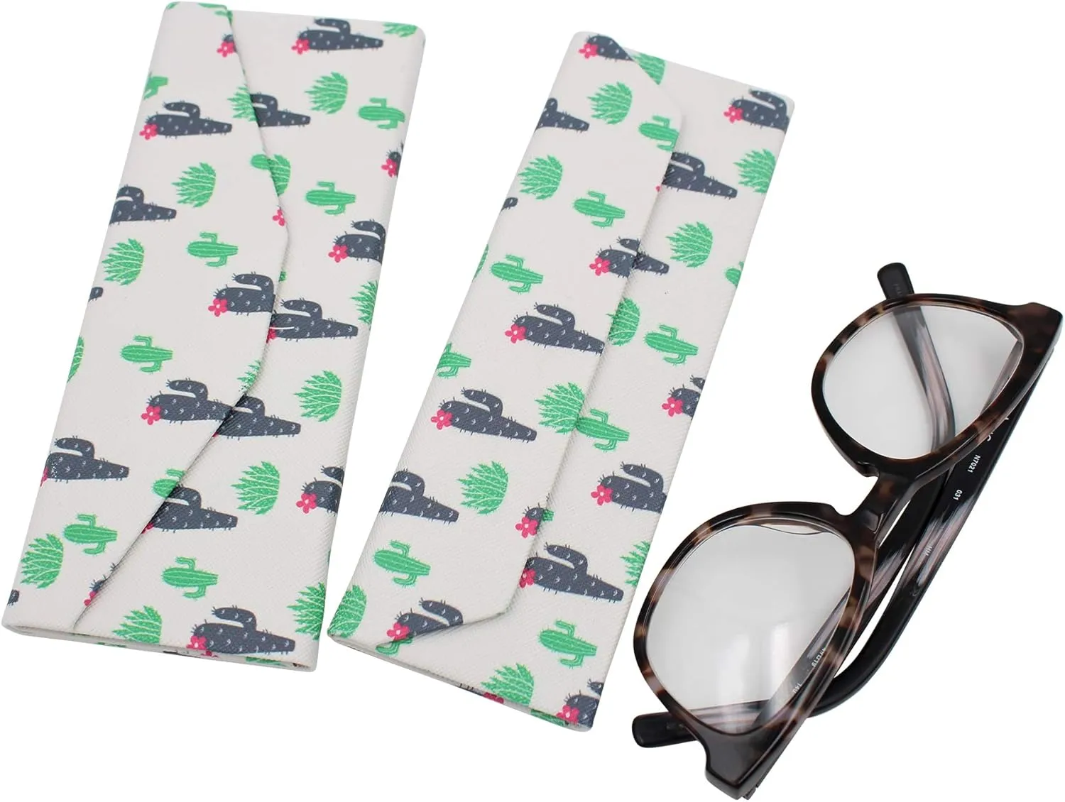 Real Sic Glasses Case for Men and Women - Magnetic Folding Hard Shell Sunglass Holder - Inspired by Nature