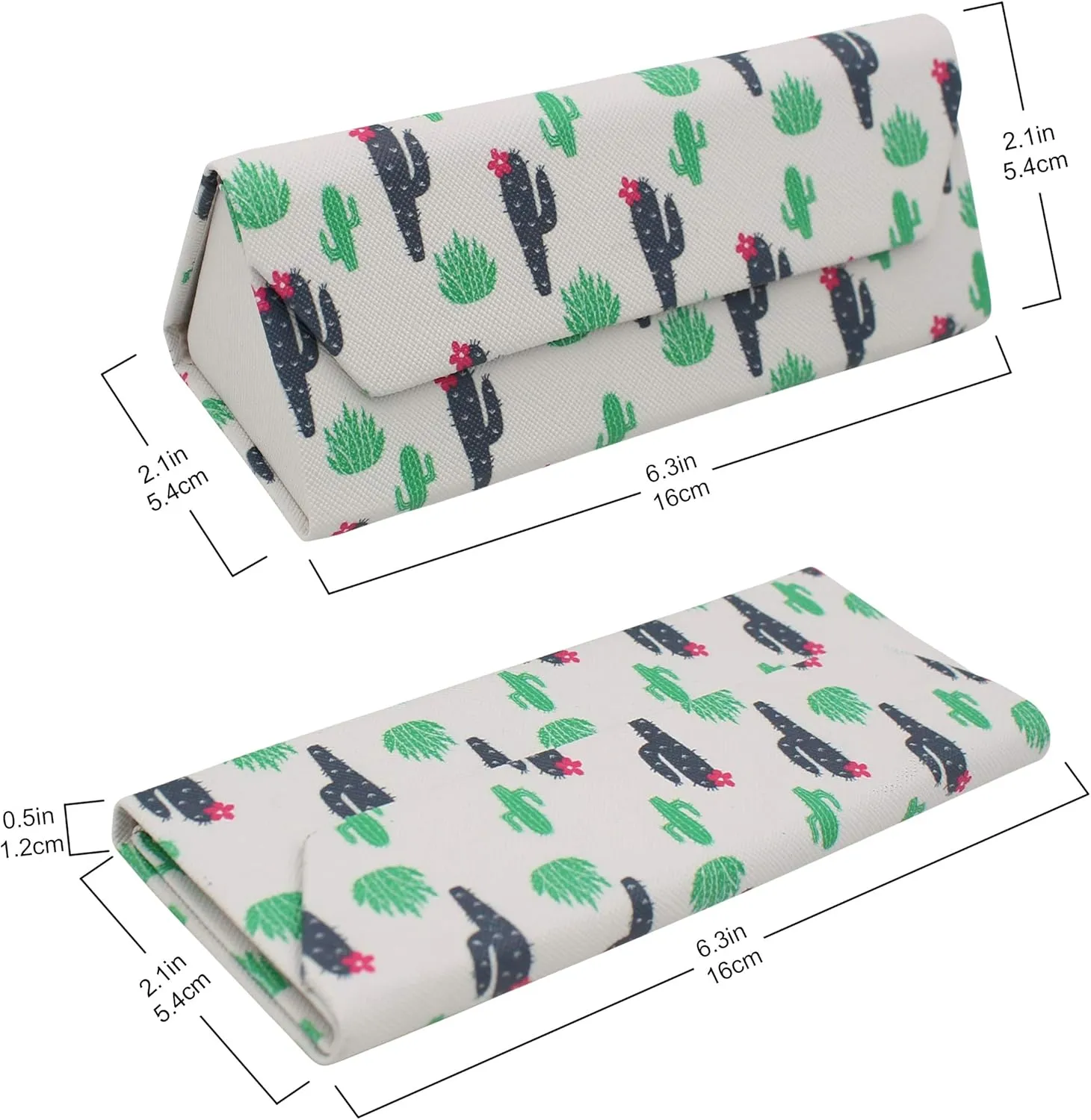 Real Sic Glasses Case for Men and Women - Magnetic Folding Hard Shell Sunglass Holder - Inspired by Nature