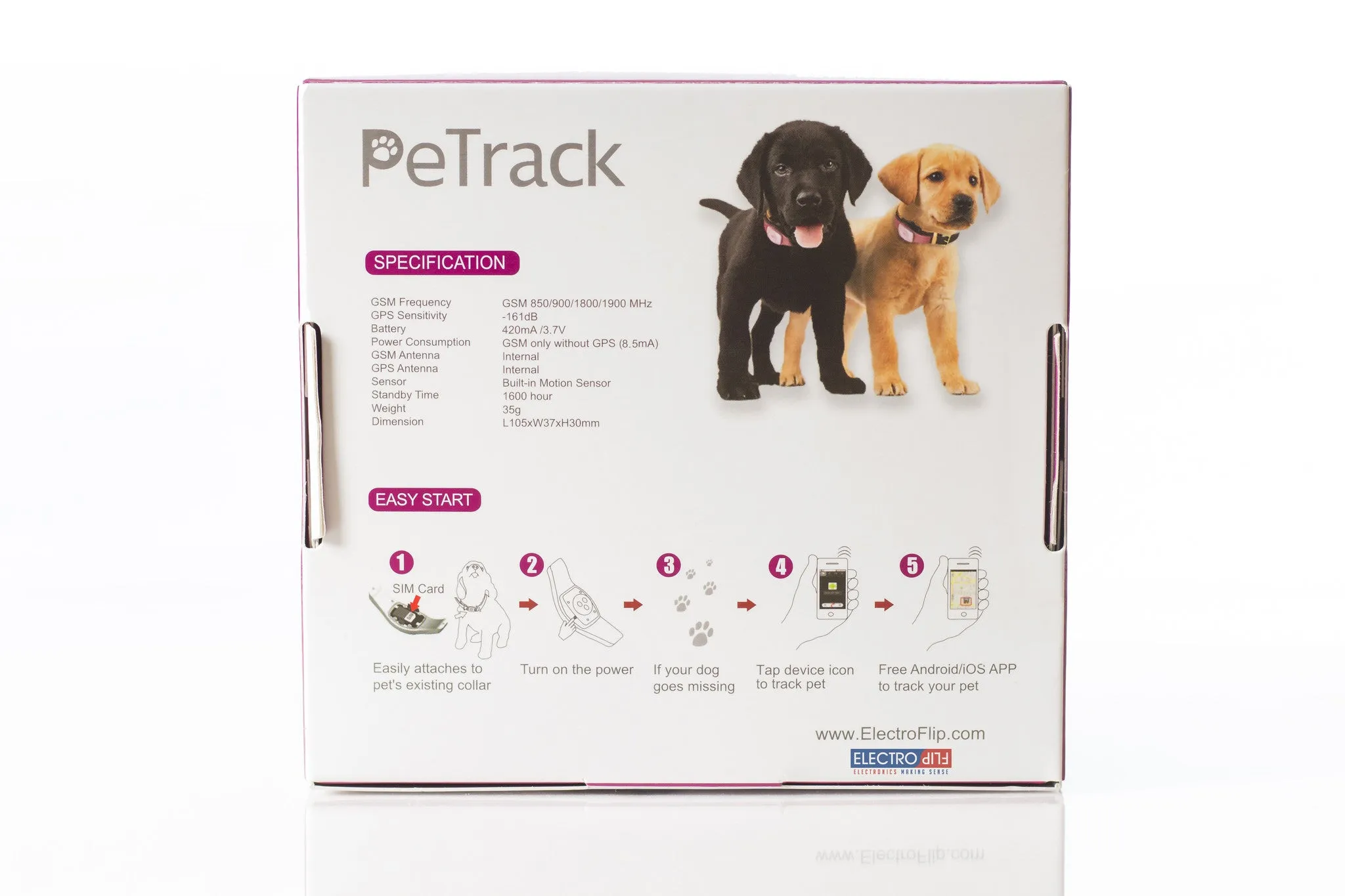 Realtime GSM GPS Dog/Cat Pet Tracking System Waterproof Collar Tracker