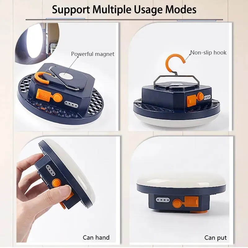 Rechargeable Magnetic Camping Tent Lanterns Emergency USB Flashlights