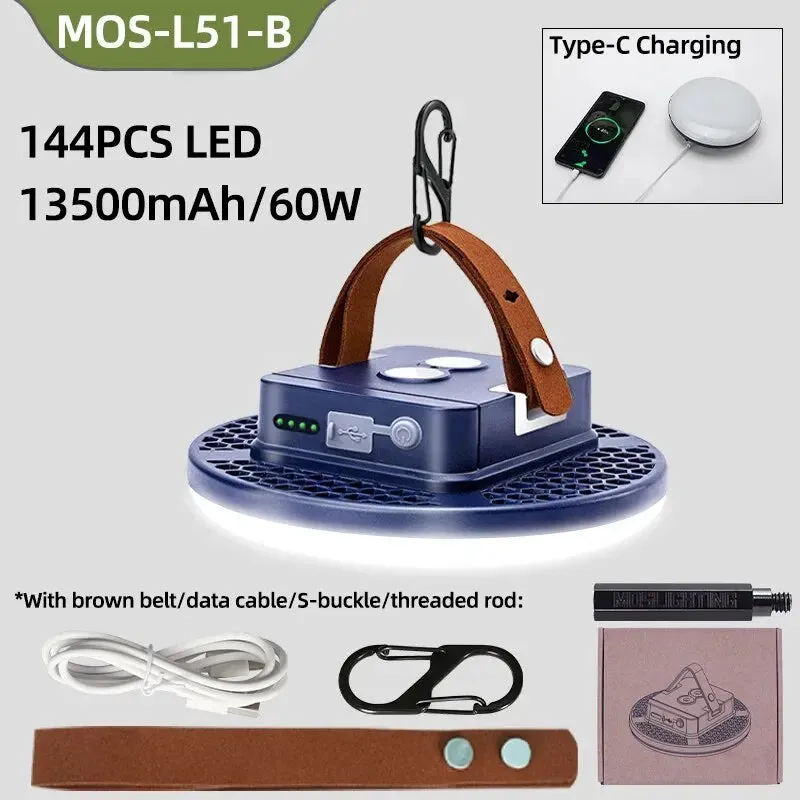 Rechargeable Magnetic Camping Tent Lanterns Emergency USB Flashlights