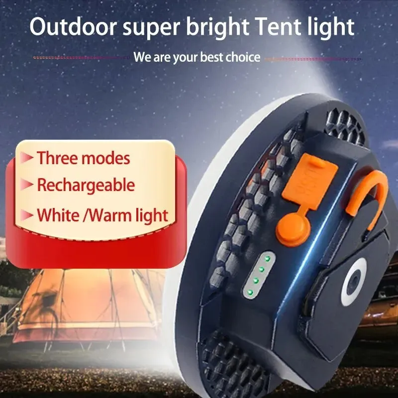 Rechargeable Magnetic Camping Tent Lanterns Emergency USB Flashlights
