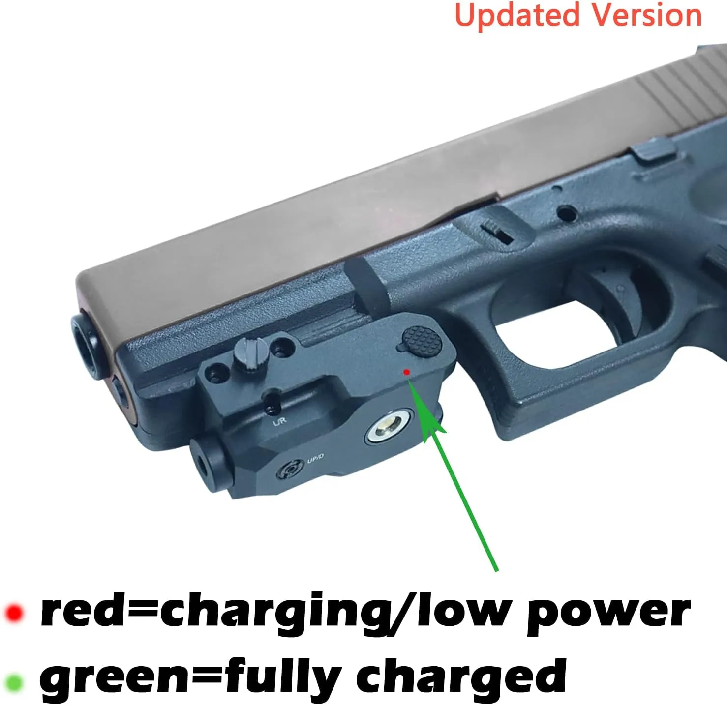 Red/Blue/Purple/Green Laser Sight Picatinny Rail Mount,Magnetic Rechargeable Red Beam for Pistol Handgun Rifle，Easy to Install and Adjust