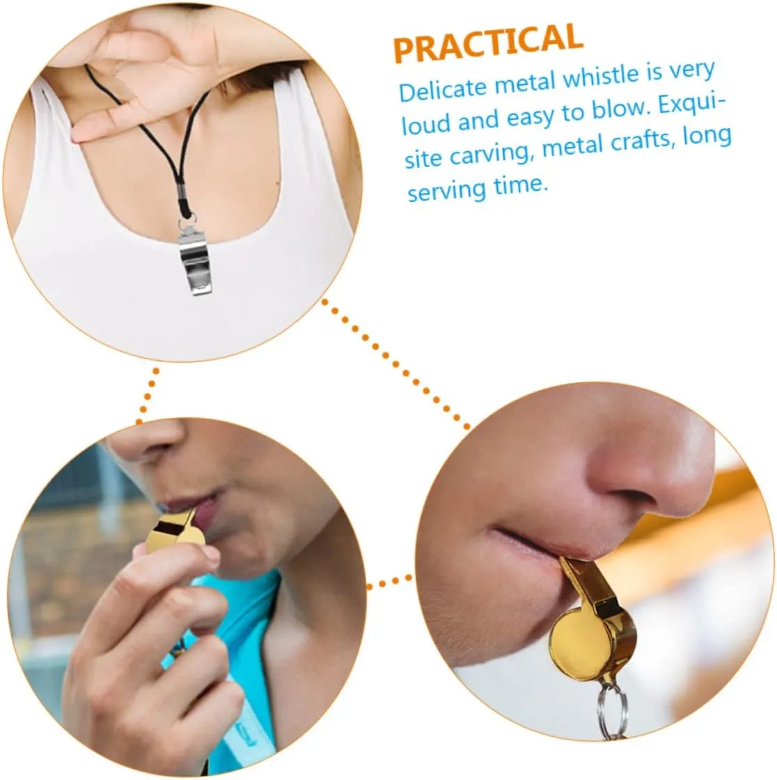 Referee Whistle Loud Safety Whistle Lifeguard Whistles Survival Whistle Outdoor Whistle Portable