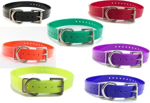 Replacement Strap for SportDOG Collars - 3/4" Wide Biothane Dog E-Collar Replacement for Training, Bark, Shock, Electric, and GPS Collars - 28" Adjustable Length SportDOG (Neon Orange- FBA)