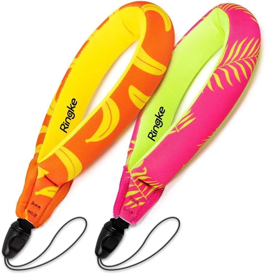 Ringke Waterproof Float Strap (2 Pack), Floating Strap, Wristband, Hand Grip, Lanyard Compatible with Camera, Phone, Key