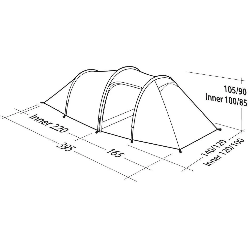 Robens Pioneer 2EX, 2-person Tent - Blue