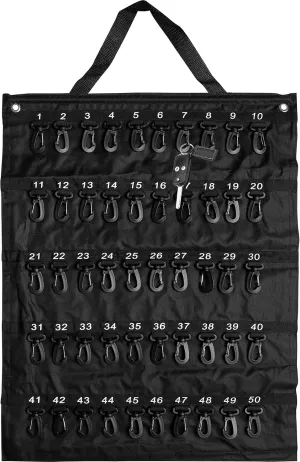 Rollable Key Case, Roll Up Key Organizer, Roll Up Key Case, Flexible Durable Vinyl, 50 Keys