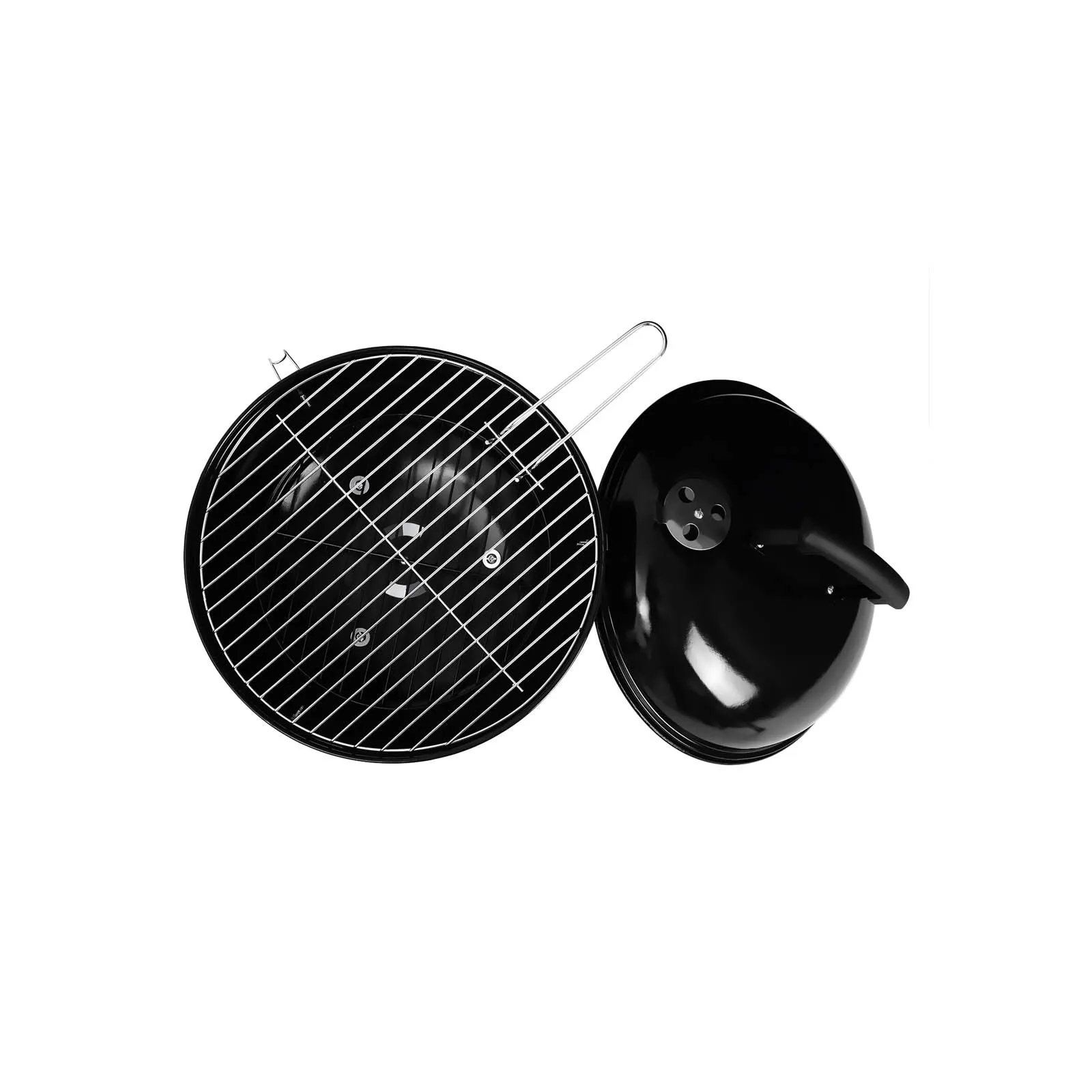 Rootz Portable Kettle Grill - BBQ Grill - Charcoal Grill - High-Quality Materials - Compact Size - Quick Heating - 38cm x 36.5cm x 35.7cm